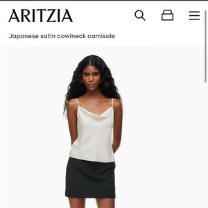 Cute Babaton Cowlneck Satin Camisole